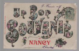 CPA - 54 - Un Bon Souvenir De Nancy - Colorisée - Circulée - Nancy