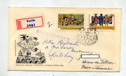 Lettre Recommandée Vsetin  Expo  Prague Sur   + Quiberon - Storia Postale