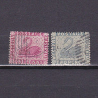 WESTERN AUSTRALIA 1888, SG# 103-104, Part Set, Wmk Crown CA Perf 14, Swan, Used - Gebraucht