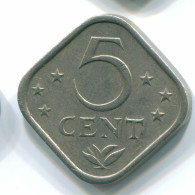 5 CENTS 1971 ANTILLES NÉERLANDAISES Nickel Colonial Pièce #S12196.F.A - Niederländische Antillen