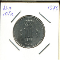 10 FRANCS 1976 LUXEMBURGO LUXEMBOURG Moneda #AT241.E.A - Luxembourg