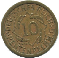 10 RENTENPFENNIG 1924 A ALEMANIA Moneda GERMANY #AD582.9.E.A - 10 Renten- & 10 Reichspfennig