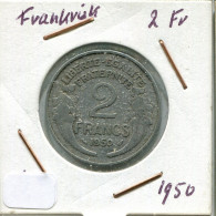 2 FRANCS 1950 FRANKREICH FRANCE Französisch Münze #AM605.D.A - 2 Francs