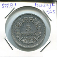 5 FRANCS 1945 FRANCE French Coin #AN382.U.A - 5 Francs