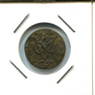 1766 HOLLAND VOC DUIT NIEDERLANDE OSTINDIEN NY COLONIAL PENNY #VOC2746.7.D.A - Nederlands-Indië