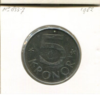 5 KRONOR 1982 SWEDEN Coin #AR515.U.A - Svezia