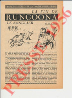 3 Vues 1956 Ion Idriess La Fin De Rungoona Le Sanglier Tueur D'hommes Chasse Australie Jungle Australienne - Unclassified