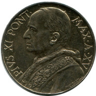 10 LIRE 1936 VATIKAN VATICAN Münze Pius XI (1922-1939) SILBER #AH308.16.D.A - Vaticaanstad