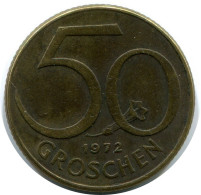 50 GROSCHEN 1972 AUTRICHE AUSTRIA Pièce #AW817.F.A - Oostenrijk