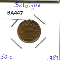 50 CENTIMES 1983 FRENCH Text BELGIUM Coin #BA447.U.A - 50 Centimes