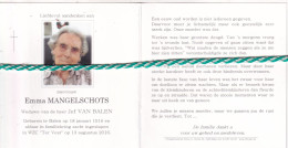 Emma Mangelschots-Van Balen, Balen 1916, 2016. Honderdjarige. Foto - Obituary Notices