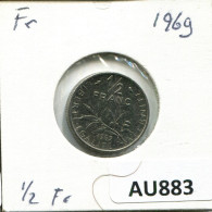 1/2 FRANC 1969 FRANCE Pièce #AU883.F.A - 1/2 Franc