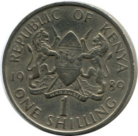 1 SHILLING 1989 KENYA Moneda #AZ192.E.A - Kenia