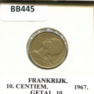 10 CENTIMES 1967 FRANCE Coin #BB445.U.A - 10 Centimes