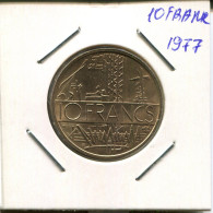10 FRANCS 1977 FRANCIA FRANCE Moneda #AR342.E.A - 10 Francs