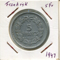 5 FRANCS 1947 FRANCE French Coin #AM625.U.A - 5 Francs