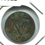 1790 HOLLAND VOC DUIT NETHERLANDS INDIES NEW YORK COLONIAL PENNY #VOC1822.10.U.A - Indes Néerlandaises