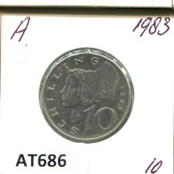10 SCHILLING 1983 AUSTRIA Moneda #AT686.E.A - Oostenrijk