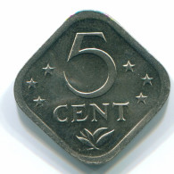 5 CENTS 1980 ANTILLAS NEERLANDESAS Nickel Colonial Moneda #S12298.E.A - Netherlands Antilles