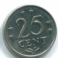 25 CENTS 1971 ANTILLAS NEERLANDESAS Nickel Colonial Moneda #S11570.E.A - Netherlands Antilles