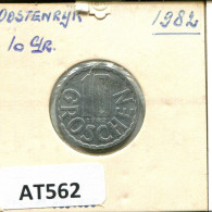 10 GROSCHEN 1982 ÖSTERREICH AUSTRIA Münze #AT562.D.A - Autriche