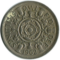 2 SHILLING 1962 UK GRANDE-BRETAGNE GREAT BRITAIN Pièce #AY995.F.A - J. 1 Florin / 2 Schillings