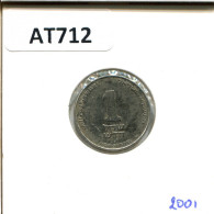 1 NEW SHEQEL 2001 ISRAEL Coin #AT712.U.A - Israel