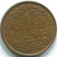 1 CENT 1968 ANTILLAS NEERLANDESAS Bronze Fish Colonial Moneda #S10821.E.A - Niederländische Antillen