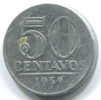 50 CENTAVOS 1959 BBASILIEN BRAZIL Münze #WW1153.D.A - Brasile