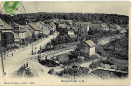 JU BONCOURT PRES DELLE Passage à Niveau Gare - Ed. Louis Burgy Lausanne No 1971 - Circulé 16.06.1908 Avec TAXE - Boncourt