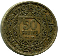 50 FRANCS 1951 MOROCCO Münze #AP237.D.A - Marokko