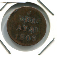 1808 BATAVIA VOC DUIT NEERLANDÉS NETHERLANDS Colonial Moneda #VOC2064.10.E.A - Indes Néerlandaises