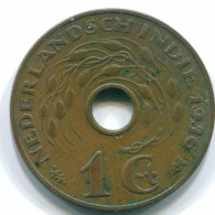 1 CENT 1936 INDES ORIENTALES NÉERLANDAISES INDONÉSIE Bronze Colonial Pièce #S10250.F.A - Indes Néerlandaises