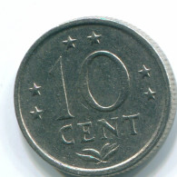 10 CENTS 1978 ANTILLES NÉERLANDAISES Nickel Colonial Pièce #S13580.F.A - Nederlandse Antillen