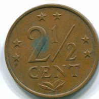 2 1/2 CENT 1974 ANTILLAS NEERLANDESAS Bronze Colonial Moneda #S10512.E.A - Antilles Néerlandaises