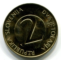 2 TOLAR 1998 SLOWENIEN SLOVENIA UNC Münze #W11261.D.A - Slovénie