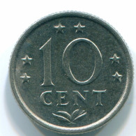 10 CENTS 1976 NIEDERLÄNDISCHE ANTILLEN Nickel Koloniale Münze #S13738.D.A - Netherlands Antilles