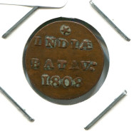 1808 BATAVIA VOC 1/2 DUIT NIEDERLANDE OSTINDIEN #VOC2100.10.D.A - Indes Néerlandaises