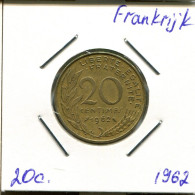 20 CENTIMES 1962 FRANKREICH FRANCE Französisch Münze #AM158.D.A - 20 Centimes