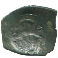 Authentic Original Ancient BYZANTINE EMPIRE Trachy Coin 1g/20mm #AG735.4.U.A - Byzantium