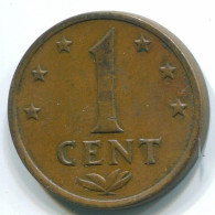 1 CENT 1972 NIEDERLÄNDISCHE ANTILLEN Bronze Koloniale Münze #S10635.D.A - Antilles Néerlandaises