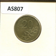 20 DRACHMES 1994 GRIECHENLAND GREECE Münze #AS807.D.A - Griechenland