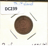 2 PFENNIG 1976 F BRD DEUTSCHLAND Münze GERMANY #DC239.D.A - 2 Pfennig