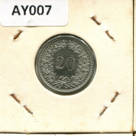 20 RAPPEN 1982 SUISSE SWITZERLAND Pièce #AY007.3.F.A - Other & Unclassified