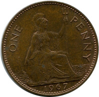 PENNY 1967 UK GROßBRITANNIEN GREAT BRITAIN Münze #AZ004.D.A - D. 1 Penny