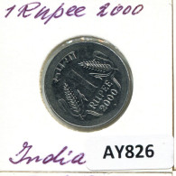 1 RUPEE 2000 INDE INDIA Pièce #AY826.F.A - Inde