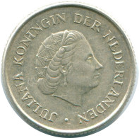 1/4 GULDEN 1967 NIEDERLÄNDISCHE ANTILLEN SILBER Koloniale Münze #NL11480.4.D.A - Niederländische Antillen