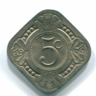 5 CENTS 1970 ANTILLES NÉERLANDAISES Nickel Colonial Pièce #S12523.F.A - Niederländische Antillen