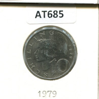 10 SCHILLING 1979 AUSTRIA Moneda #AT685.E.A - Oostenrijk