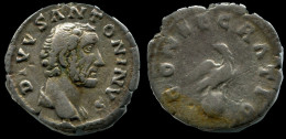 ANTONINUS PIUS AR DENARIUS ROMAIN ANTIQUE Pièce #ANC12313.78.F.A - La Dinastia Antonina (96 / 192)